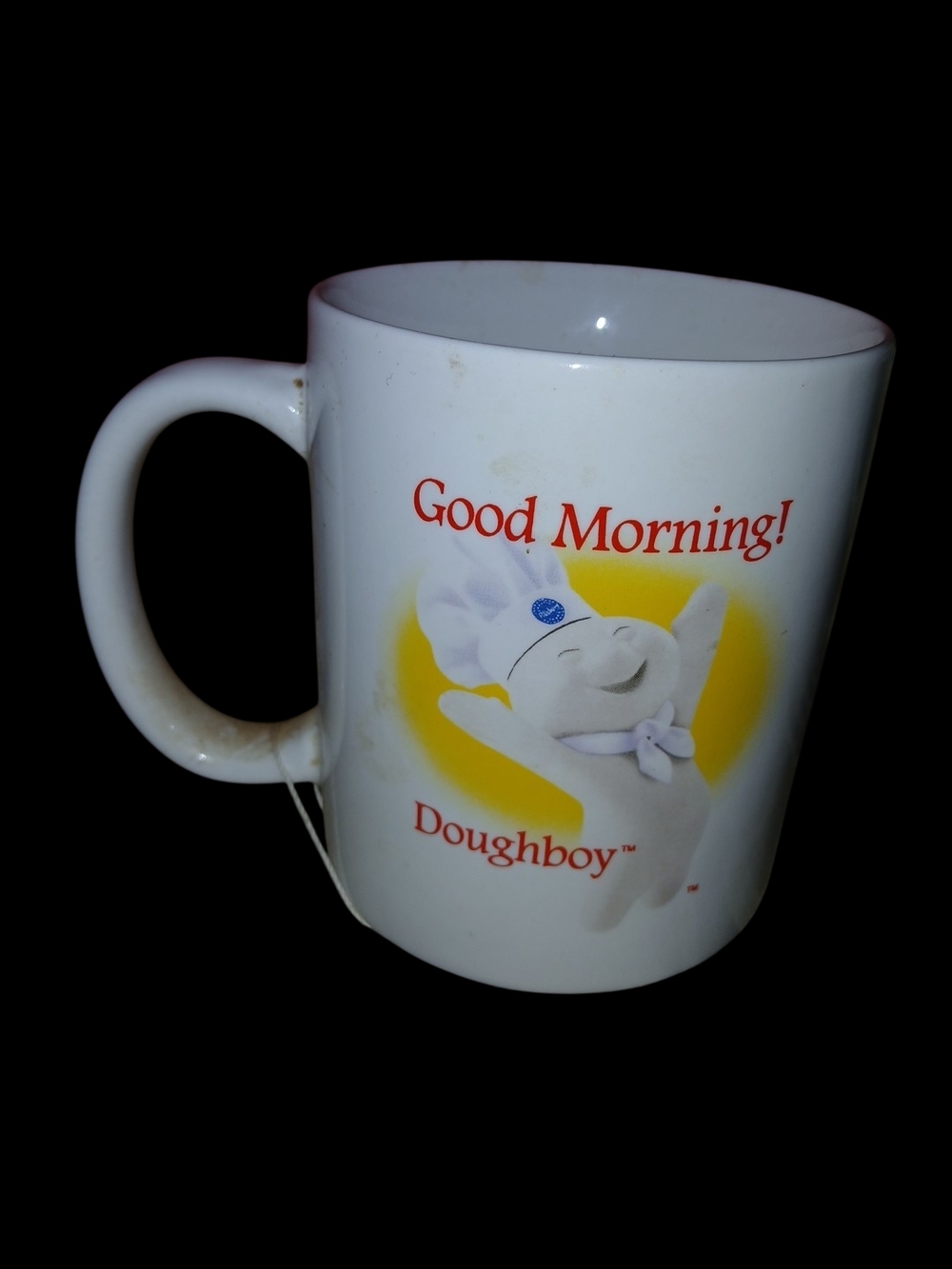 Doughboy White 'Good Morning!' Ceramic Coffee Mug